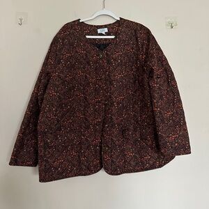 ACCEPTING ALL OFFERS! Floral Button-Up Jacket Croft & barrow plus 3x lightweight